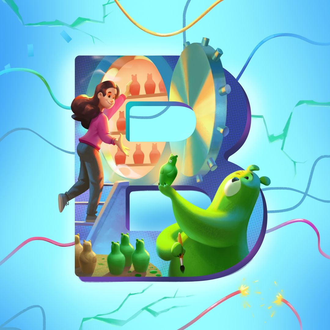 B